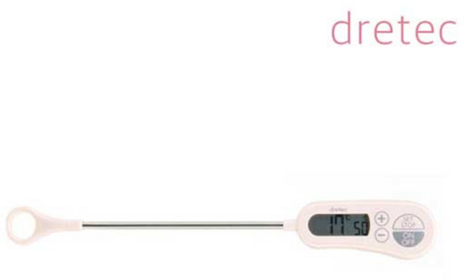 드레텍 탐침온도계 조리용 디지털 알람 온도계 O-263PK(핑크), 1개