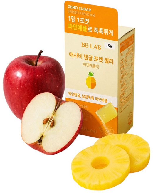 비비랩 애사비 탱글 포켓 젤리 파인애플 5포 5일분