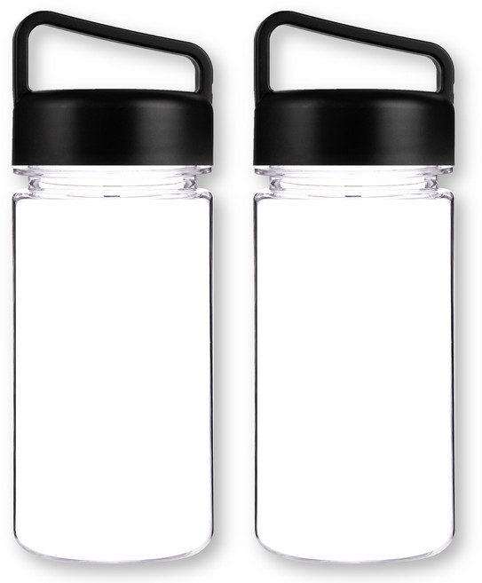 위드 국산 마이보틀 트라이탄 핸디 손잡이 물병, 블랙, 2개, 350ml