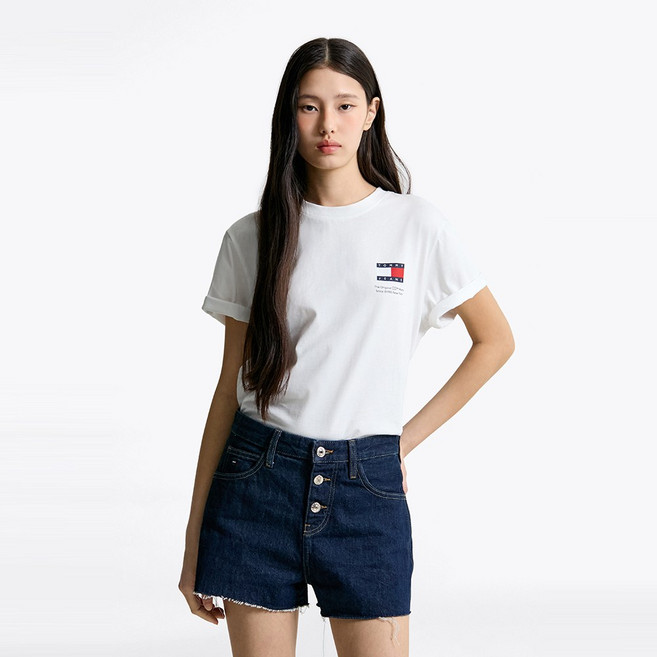 타미힐피거 박시 그래픽 티셔츠 (T32F1TTO14TWT1YBL)