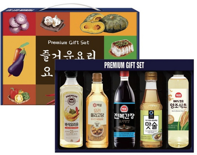 해표 백설 청정원 정통 요리 바삭요리유 올리고당 전복간장 맛술 양조식초 명절 선물세트