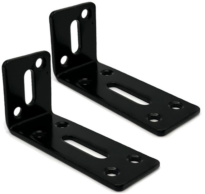 아이베란다 블랙 코너 브라켓 꺽쇠 연결철물, S(80x40x30mm), 10개