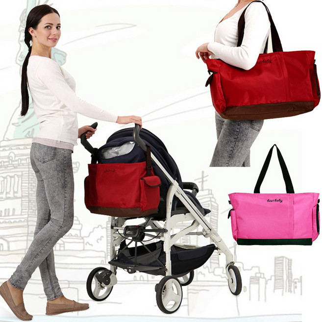 best baby 多功能防水大容量媽媽包, 紅色