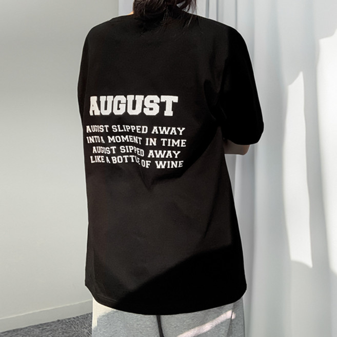 티데일리 남녀공용 어거스트 오버핏 17수 빅사이즈 라운드 반팔 티셔츠