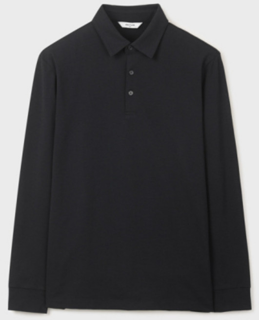 에디션 EDITION 긴팔 조직 카라 긴팔티 NEG2TT1901BK