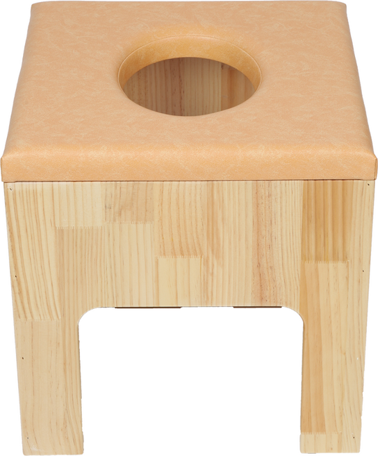 [하트한방좌훈] 원목 원형쿠션 좌훈의자, 1개