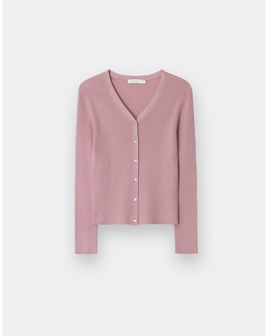 [지오다노]NEW 여성 골지 브이넥 가디건 355516 03(핑크)