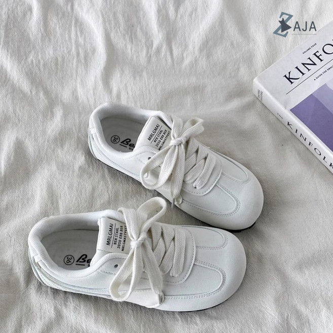 ZAJA 여성 발편한 플랫 스니커즈 캐주얼 단화 출근용 데일리슈즈