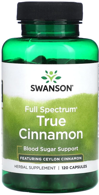Swanson Full Spectrum 트루 시나몬 600mg 캡슐 120정(캡슐당 300mg), SwansonFullSpectrum트루시나몬600mg캡, 1개, 120정 - 쿠팡