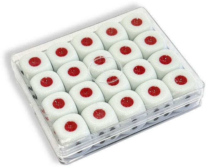 方塊骰子 台灣製造, 1個, 1號骰子20顆/盒裝