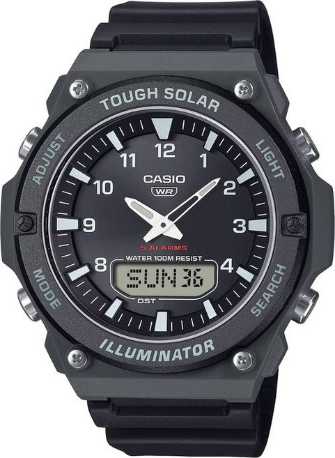 카시오 CASIO 스탠다드 터프 솔러 아나데지 쿼츠 손목시계 AQ-S820W-1AV 맨즈