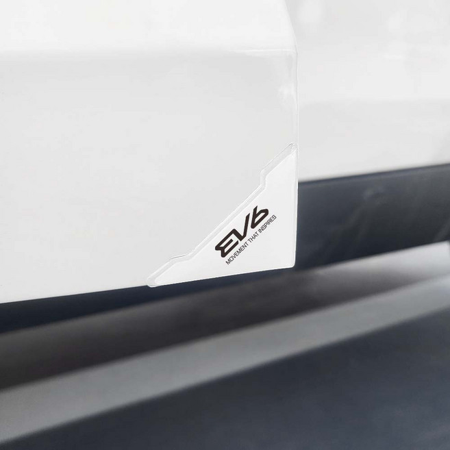 [비브랜드] 미드미 모서리 도어가드 커버 문콕 찍힘방지 보호 EV6 호환, 화이트