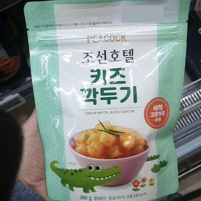 피코크 조선호텔 키즈 깍두기, 단품, 1개, 300g