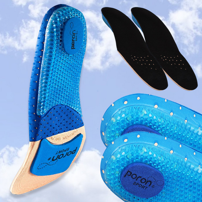 기능성 실리콘겔 쿠션 깔창 충격흡수 인솔 운동화 신발 구두 군인 1세트 오남스포츠, 1개