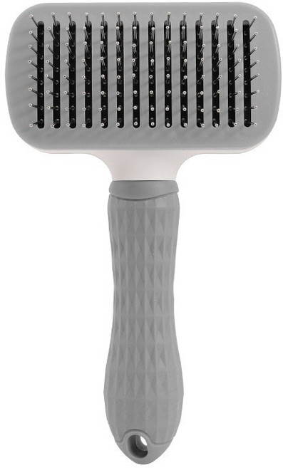 강아지 고양이 엉킨털 죽은털 제거 빗 펫 빗 브러쉬, 파란색 사각형, 1개