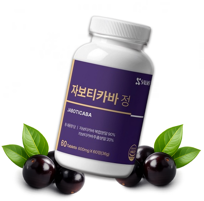 자보티카바 퓨레 브라질 슈퍼베리 2개월분 항산화 영양식품 과일분말, 1개, 60정