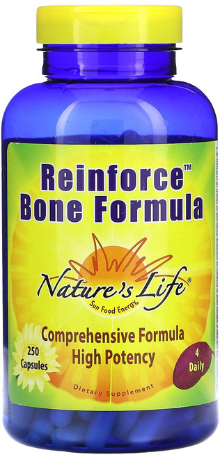 네이처스 라이프 본 포뮬러 250캡슐 Nature's Life Reinforce Bone Formula 250 Capsules, 1개, 250정
