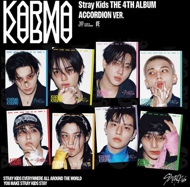 STRAY KIDS 스트레이키즈 - 정규 4집 앨범 KARMA ACCORDION Ver. 아코디언 버전 / 버전, 한