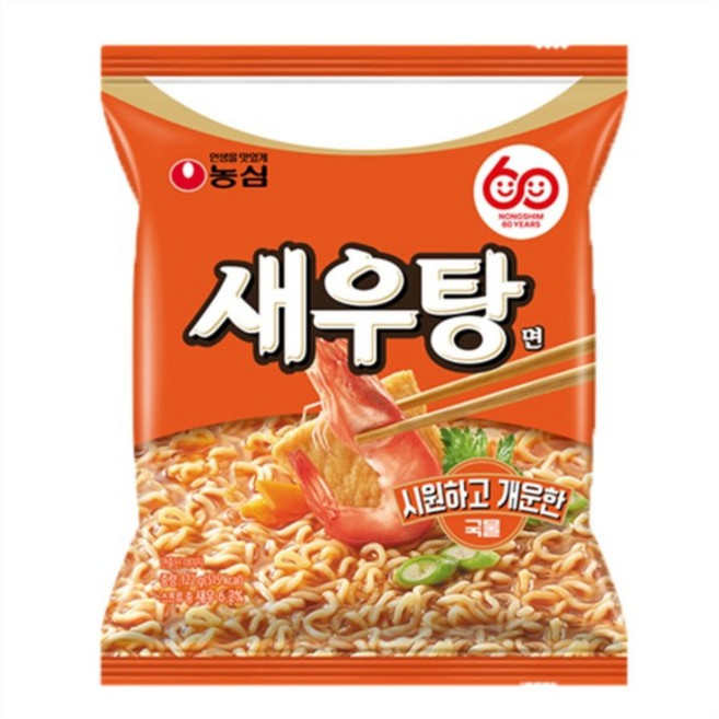 새우탕 새우탕면 122g, 32개