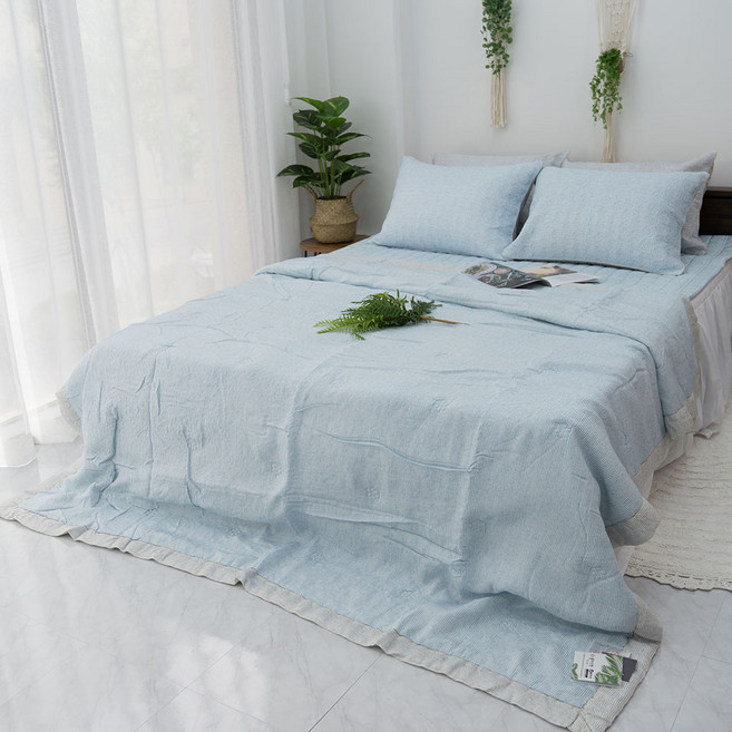 풍기인견100% 워싱이불 인견패드 여름차렵이불 냉감 킹사이즈 슈퍼싱글