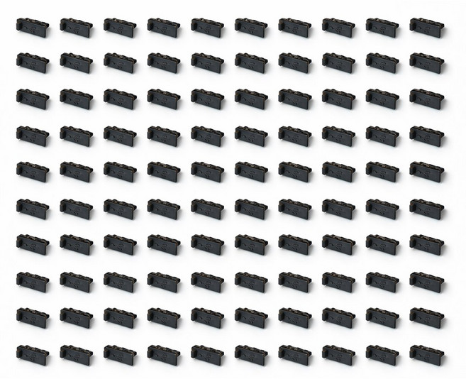 티놀지 USB 충전 단자 포트 먼지마개 보호캡 실리콘, 100개, T-DC-USB-B