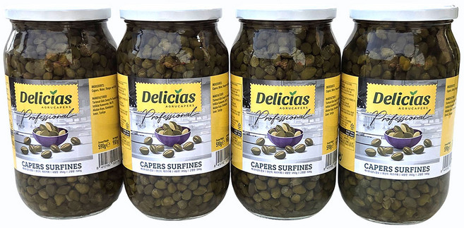 델리시아스 케이퍼 연어요리 파스타소스 절임 피클 병조림, 950g, 4개