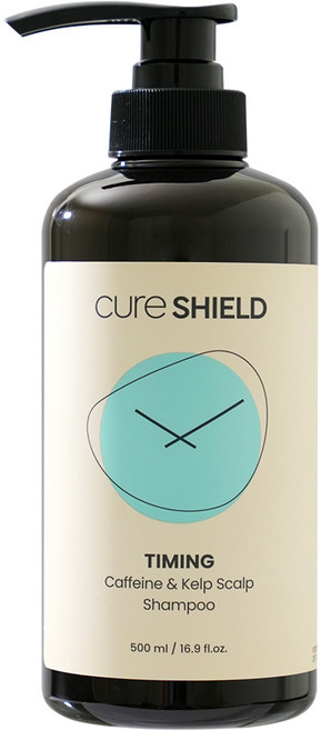 큐어실드 카페인 다시마 스캘프 탈모 완화 샴푸 바이오틴 약산성 퍼퓸 멘톨 샴푸, 1개, 500ml