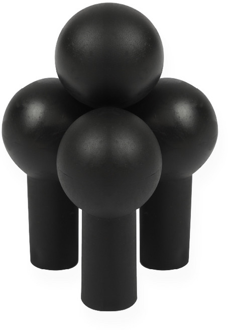 체어서퍼 블랙 코트핏 12미리 캠핑테이블 캠핑체어 풋커버, 12미리(4개입), 4개