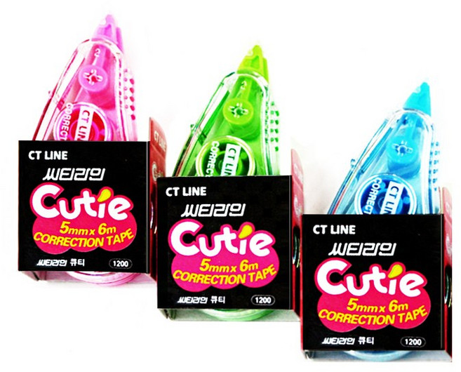 씨티라인 큐티 수정테이프, 색상랜덤발송, 1개