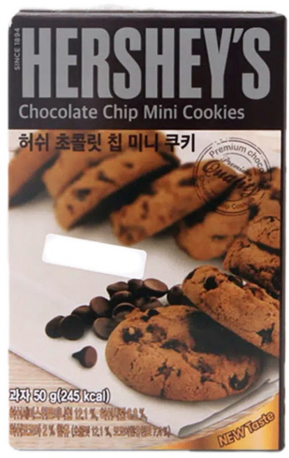 대형마트 허쉬 초콜릿칩 쿠키, 50g, 5개