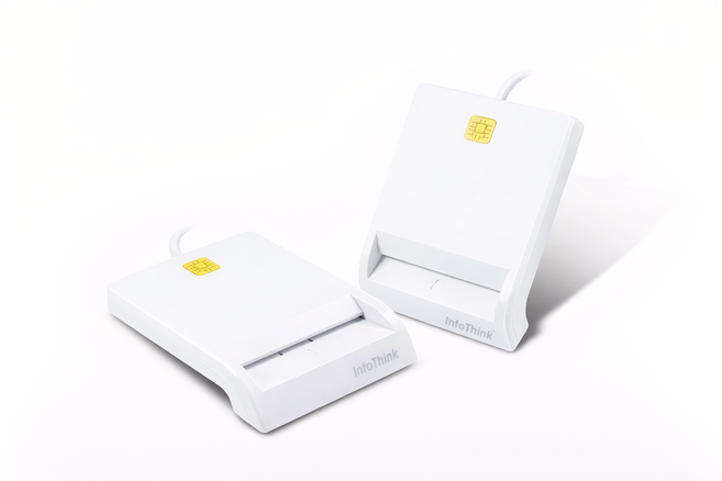 AIBO 訊想 ATM晶片讀卡機 IT-500U 支援Win11 支援Mac, 1個, 白色