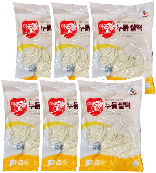 이츠웰 누들 쌀떡, 1kg, 6개