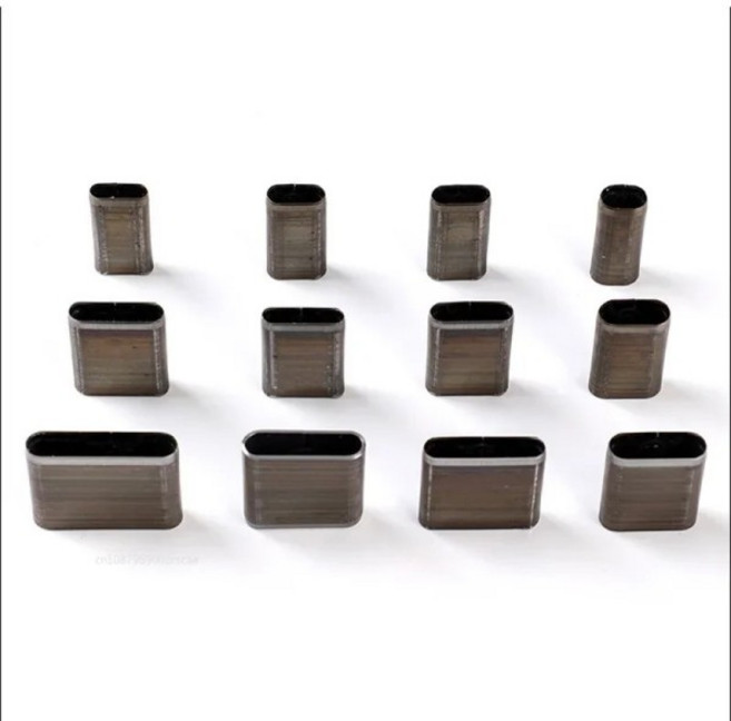 7가지 유형 DIY 벨트 플랫 입 펀칭 수제 공예 용 타원형 블레이드 구멍 만들기 커터 몰드 컷 다이, 01 5mmx8mm