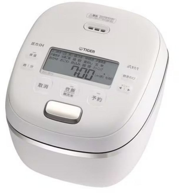 TIGER虎牌 壓力IH土鍋 電子鍋 6人份 JRI-G100, 白色, JRI-G100-WO