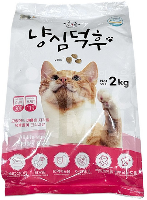 냥심덕후 고단백 고양이 사료 2kg, 1개, 닭
