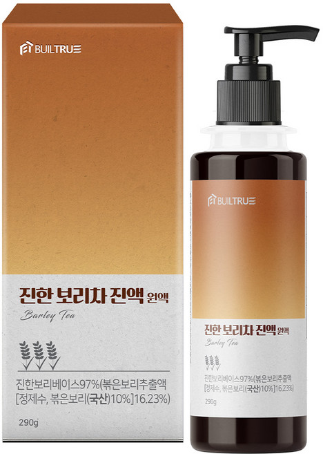 빌트루 진한 보리차 진액 원액 식약처인증 액기스 HACCP 국산 액상, 290g, 1개