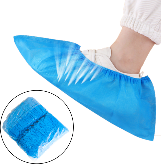 부직포 신발커버 덧신 덮개 100매, 1세트, 블루