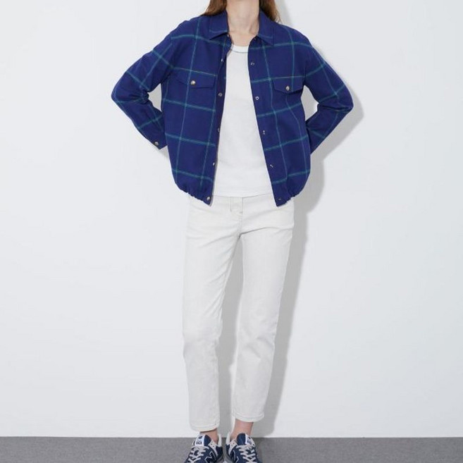 올리비아로렌 DP01 박시 체크셔츠 VVCNL4S2261