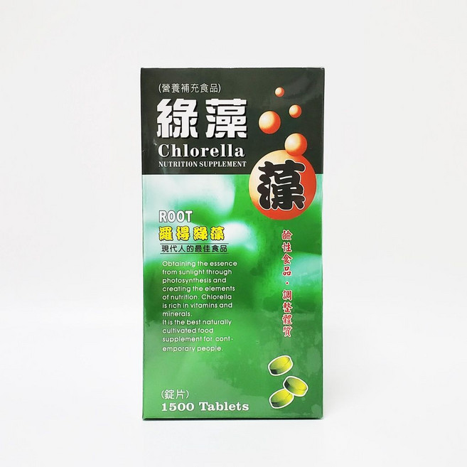 ROOT 綠藻 營養補充錠 1500錠, 1個, 1500份