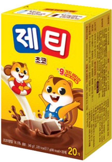 동서 제티 쵸코렛맛 분말, 17g, 20개입, 1개