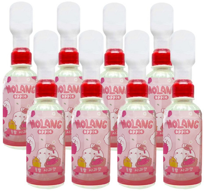 몰랑이 사과맛 피규어 음료수 8개(220mlx8개) 어린이유아주스과일, 8개, 220ml