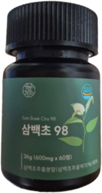 함량의꿈 삼백초 추출물 식약청인증 HACCP 100% 정품, 1개, 60정