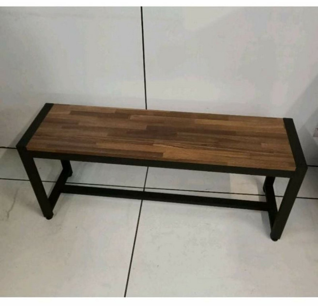 小象生活館 工業風簡約多功能長板凳 穿鞋椅 換鞋凳 110公分集成木, 集成木,110, 1個