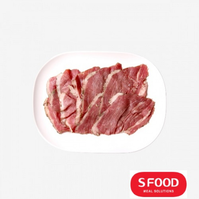 에쓰푸드 비프파스트라미 슬라이스1kg (냉동), 1개, 1kg