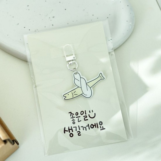 모드잇 차량용 액막이 명태 키링 오너먼트 인형 미니 북어 악세서리 새차 무사 기원 신년, 1개, 골드