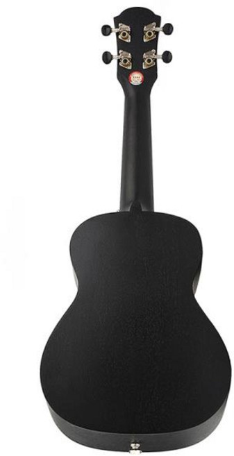 YAEL 우쿨렐레 콘서트 블랙 마호가니 Uke 4 현 가방 튜너 스트랩 포함 하와이 스팅 23 인치, 한개옵션0, 1개