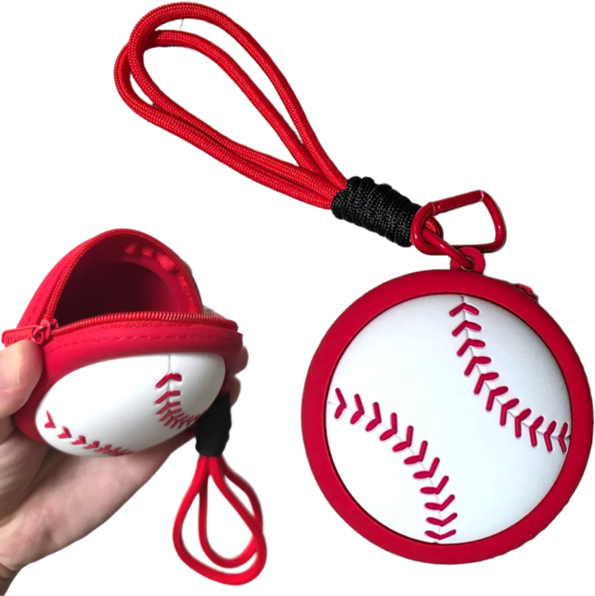 야구 키링 열쇠고리 야구공 키홀더 스포츠 굿즈 학교 선물, 1개, 화이트