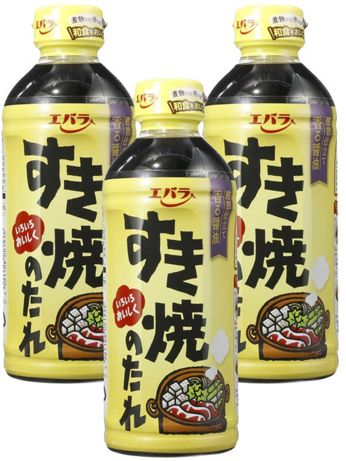 에바라 스키야키 타래 소스, 3개, 500ml