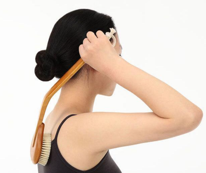 웨신 버취2D 목욕브러쉬 각질제거 피부결정리 모공 딥클렌징, 원목, 1개입, 1개