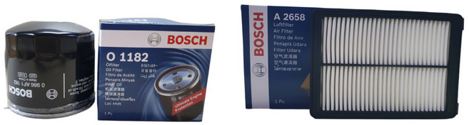 보쉬 엔진오일교환 필터 셋트 K5 JF 2세대 2.0 LPI 오일필터+에어필터 O1182+A2658, 오일필터+에어필터/O1182+A2658, 1세트